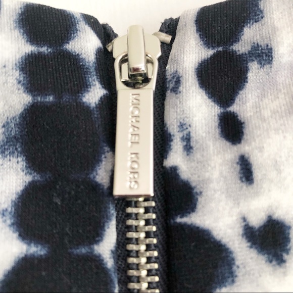 MICHAEL Michael Kors Navy Tie Dye Sleeveless Sheath Dress L EPC - Picture 5 of 7